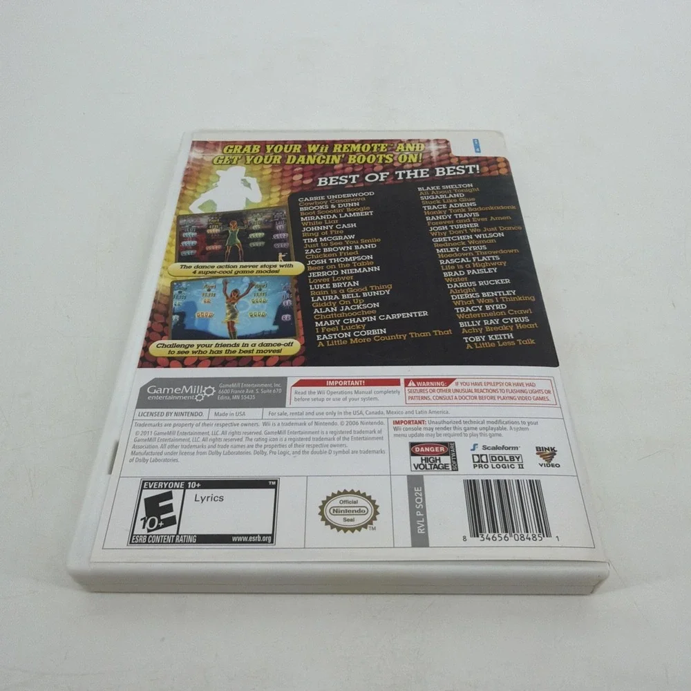 Country Dance (Nintendo Wii) CIB COMPLETE & TESTED